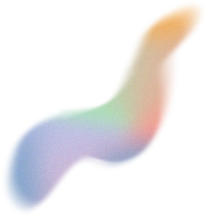 Glowy Gradient Abstract Brush Stroke Blob
