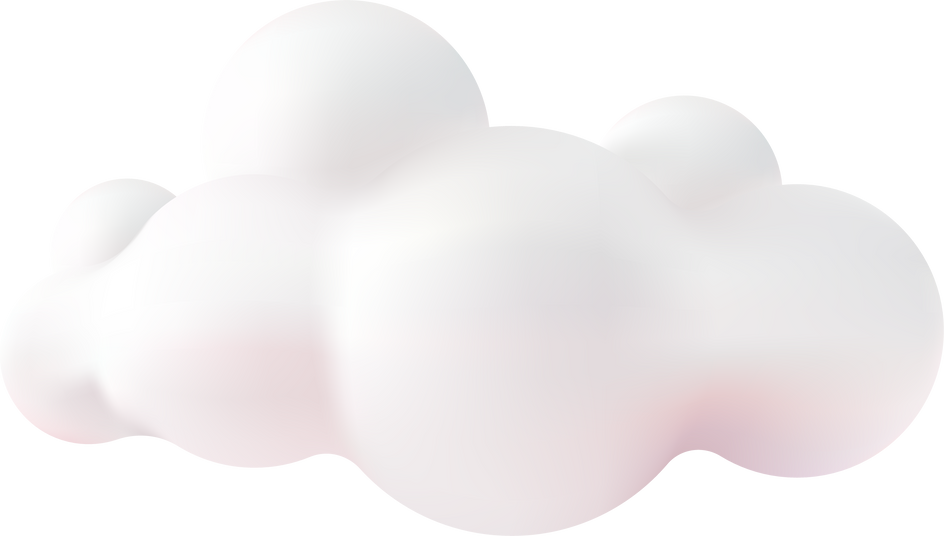 cute 3d cloud